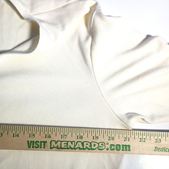 Lands' End Twinset Ivory Sweater Set M Preppy Classics Capsule Coastal Vanilla - Picture 8 of 10